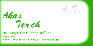 akos terch business card